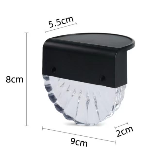 Warm licht + RGB kleur LED Solar Lamp Path Trap Zonne-energie Balkon Licht Outdoor Tuinverlichting solar light solar lamp