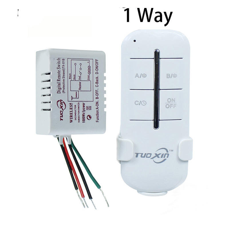 Draadloze afstandsbediening Schakelaar Smart Home Crystal Lamp Segmentcontroller 3-weg digitale LED-licht Digitale schakelaar Groothandel