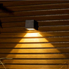 Solar wandlamp buiten tuin wandlamp huishouden vierkant nachtlampje spaarlamp buiten IP65 waterdicht 