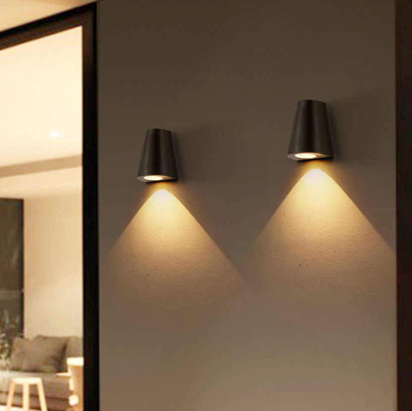 LED-wandlamp met enkele kop Waterdicht IP65 Tuin Ganglamp Buitenshuis Blaker Licht AC85-265V