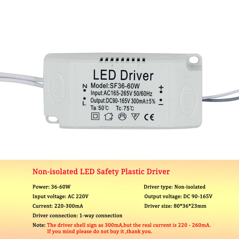 8-120w LED-voedingsadapter voor AC220V niet-geïsoleerde transformator LED-driver heeft een hoog vermogen en is van goede kwaliteit.