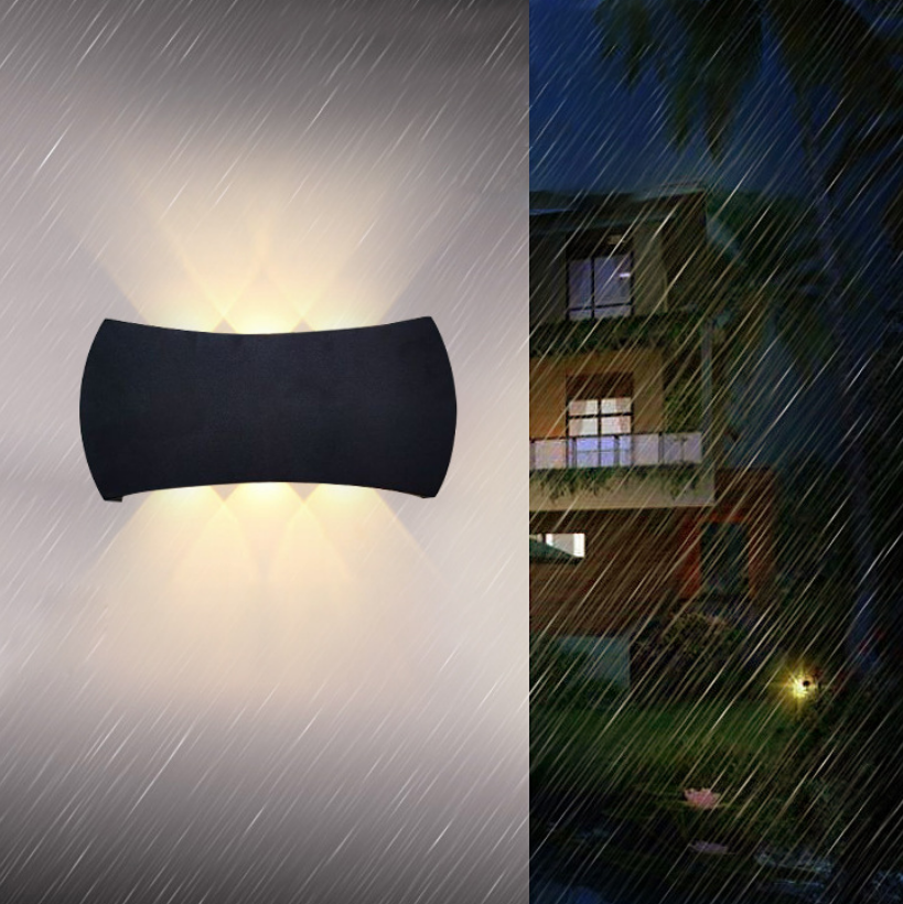 LED Outdoor Double Head Up en Down Light Arc Wandlamp Gangpad Trap Gang Balkon Outdoor Waterdichte Wandlamp