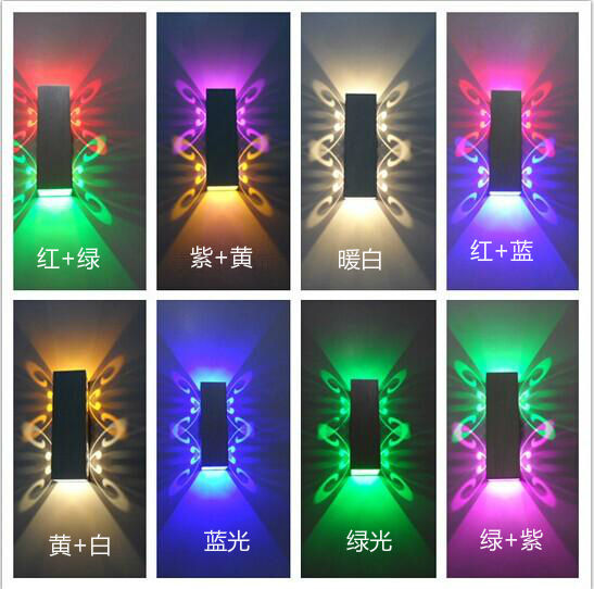 Fokison (elektronische componenten) Lichtarmatuur Kleurrijke lamp Vierkante led-wandkandelaar Voor led-verlichting in de thuisbar