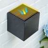 Wandlampen op zonne-energie Wandlampen op zonne-energie Wandlampen op zonne-energie Outdoor Cube Solar Lamp Vierkant Solar Lamp Waterdicht IP65 Warm Licht Lamp