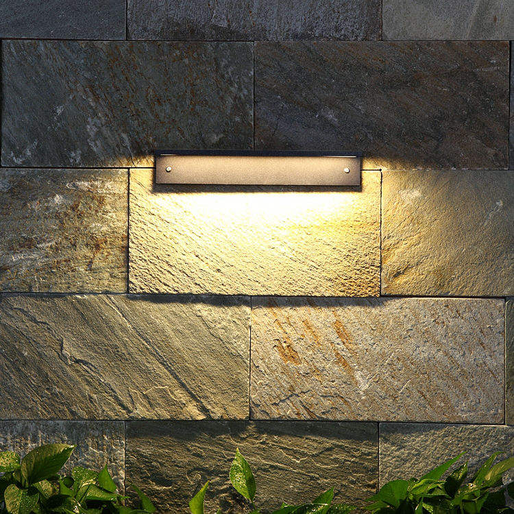 Outdoor Wandlamp opgenomen LED Lange Moderne IP65 Licht Tuin Binnenplaats Balkon Blaker Armatuur 110V 220V buiten wandkandelaar