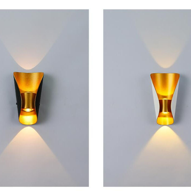 Decoratieve lamp led wandlamp lamp grote boot waterdichte wandlamp en buiten nachtlampje eenvoudig aluminium