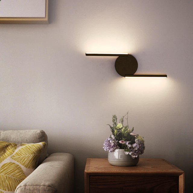 Hot Moderne Zwarte Decoratie Up Down Outdoor Indoor Luxe Thuis Kamer Slaapkamer Hotel Badkamer Lamp Leeslamp LED Wandlamp