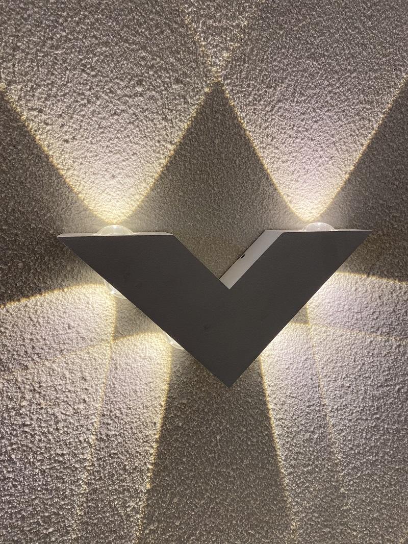 Decoraitive led-licht V-vorm wandlamp en moderne binnenverlichting fabriek paice wandlamp aluminium lamp led wandlamp