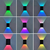 Moderne Up down wandlamp 3W LED RGB wanddecoratie wandlamp AC85-265V industriële projectverlichting
