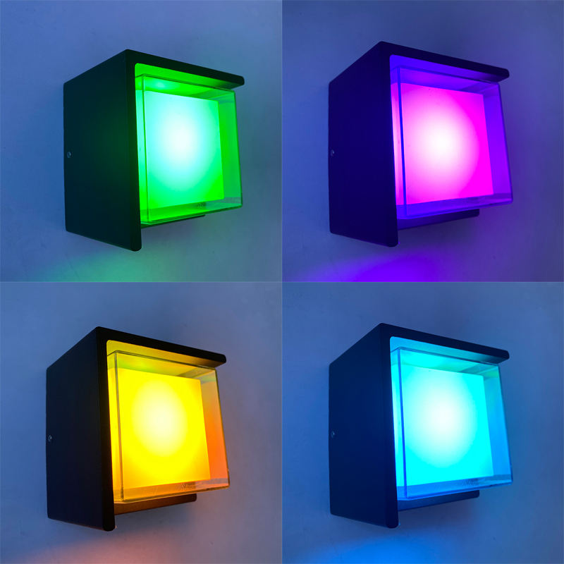 Modern interieur 5W LED wandlamp acryl vierkant zwart woonkamer gang trap woondecoratie muur