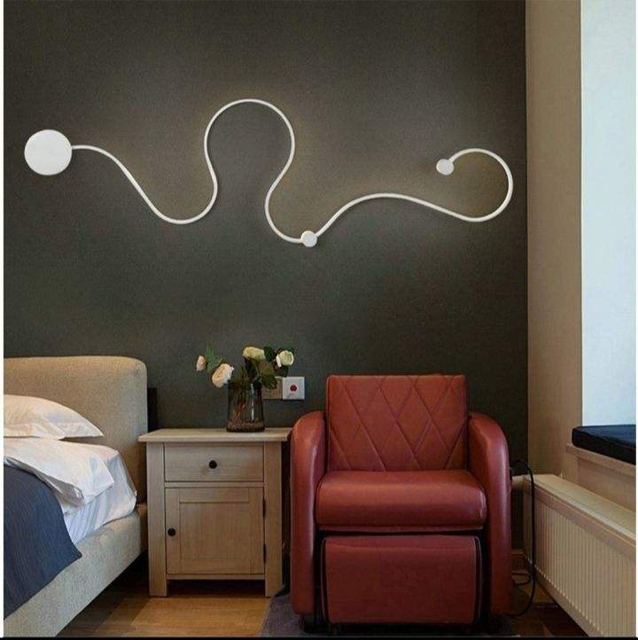 Post moderne eenvoudige wandlamp Nordic creatieve led slaapkamer nachtkastje decoratie wandlamp woonkamer gang gang lampen