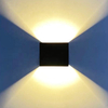 Industriële Stijl 12W AC85-265V Waterdichte IP65 Verstelbare Beam Aluminium Outdoor LED Cube Waterdichte Wandlamp Blaker