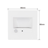 Hotel hotel 86 type embedded led nachtlampje gangpad traptrede licht thuis menselijk lichaam inductie voet licht gevoel warm