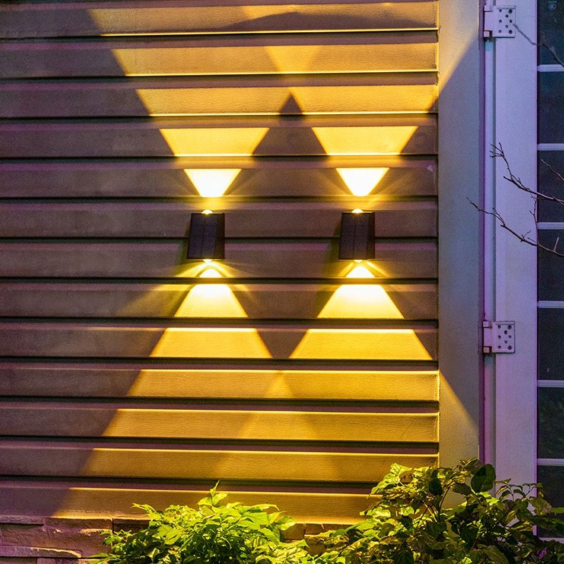 Wandlamp Solar Tuin Outdoor Decoratie Tuin Waterdicht Up Down Inductie Wasmachine Licht Applique Extrior Zeer Efficiënt