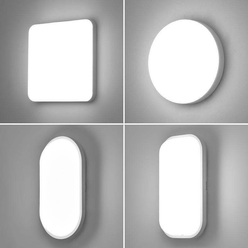 Buitenlicht LED-plafond Anti-vochtbestendig licht Buiten Binnenplaats Villa Gang Balkon Licht Badkamer Inductietrap