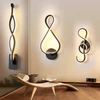 Indoor Interieur 22W Muziek LED Wandlamp Op en neer Aluminium Versieren Wandkandelaar Boerderij Wandlamp Slaapkamer Creatief