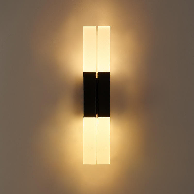 Nordic Moderne 8W Wandlamp Waterdicht Ip65 Led Aluminium Outdoor Up Down Wandlamp Voor Tuin Hotel Lichtgevende witte Lichaam Glas