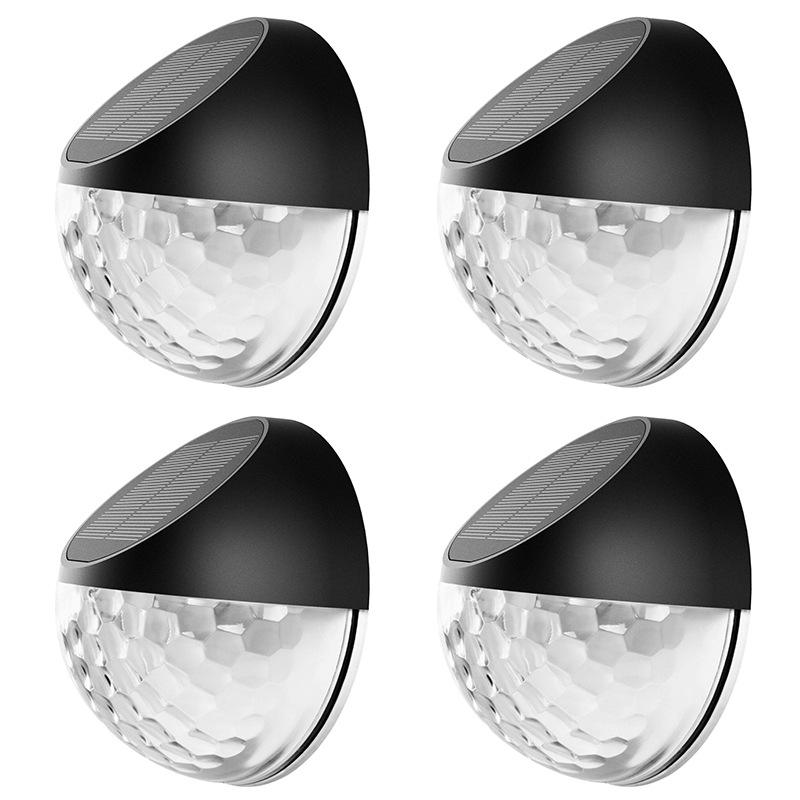 LED Zonne-verlichting Outdoor Licht Controle Sensor Tuin Decoratie Solar Hek Wandlamp Halve Cirkel Energie Waterdicht Straatlantaarns