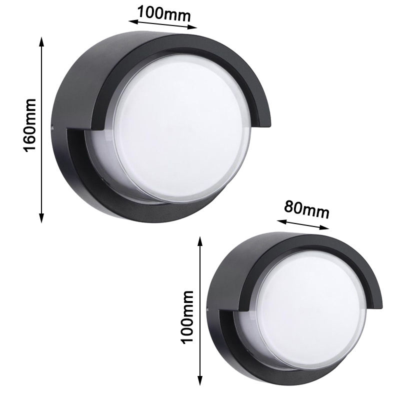 Ronde transparante schaal 9W APP-verlichting Acryl waterdichte wandlamp voor tuindecoratie met fabrieksprijs kamerverlichting