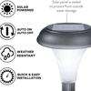 LED-zonnelicht Zonne-tuinverlichting Zonnepadlamp Heet verkopend goedkoop klein plastic buitentuinpad werfpijlerlicht 