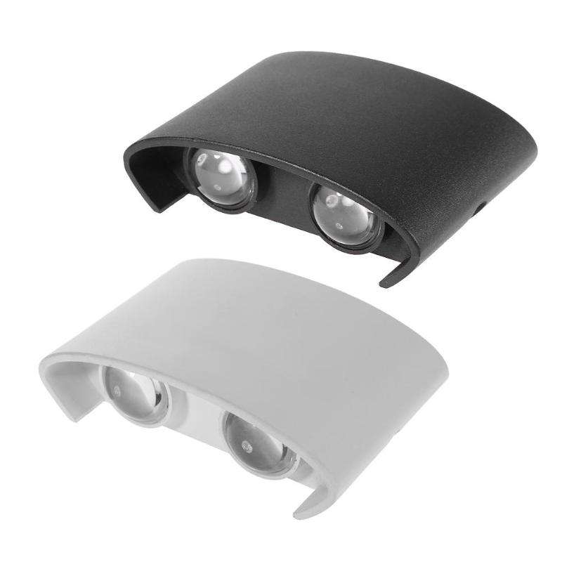 Boogvormige buiten waterdichte op en neer LED wandlamp aluminium moderne wandkandelaar verlichting wandlamp
