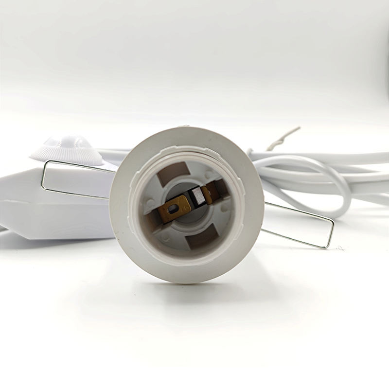 EU Plug Vintage Netsnoeren Lijn Schakelaar en E14 Lamp Licht Socket Twisted Wire Cord Lamp Houder Himalaya Zout Plug 301 Dimbaar