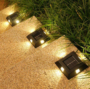 LED Solar Light Buiten Zonlicht Ondergronds Licht Gazon Spotlight Dek Tuin Begraven Lichten Pathway Decoratie Landschap Lamp