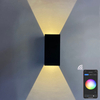 Nieuwe RGB APP Control Smart light Cube waterdichte LED wandlamp ip65 Wandlamp vierkant Veranda Tuin Up and Down