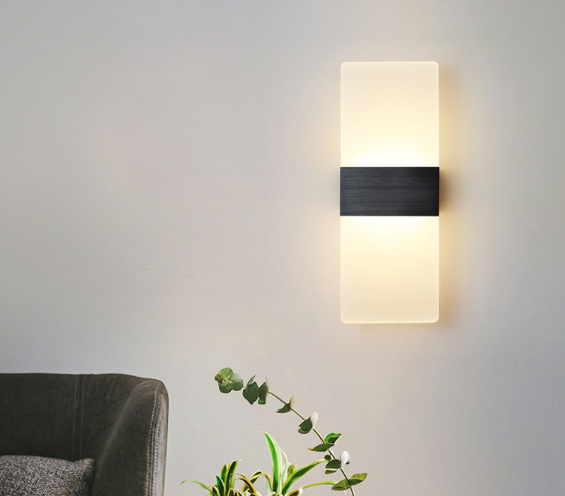6W Acryl Wandlamp Indoor Wandlamp Lamp acryl Led Rgb Met BOM / One-stop Service LED Wandlamp Aangepaste lasermarkering Aangepaste acryllampgoederen