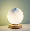 Planeet glazen lamp maan Planeet lamp decoratie slaapkamer nachtkastje nachtlampje Creatief verjaardagscadeau oplaadbaar bureaulamp tafellamp