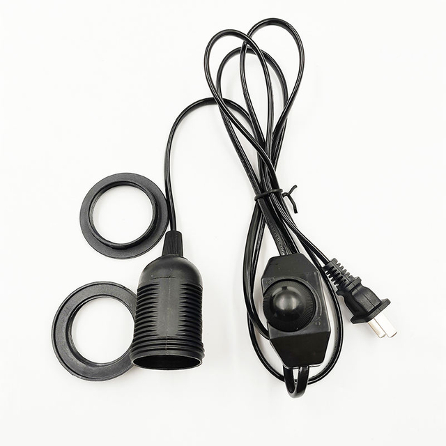 110V 220V 301 Dimmer Dimbare Schakelaar E26 dubbele ring Elektrische draad plug Schakelaar En Draad voor LED licht