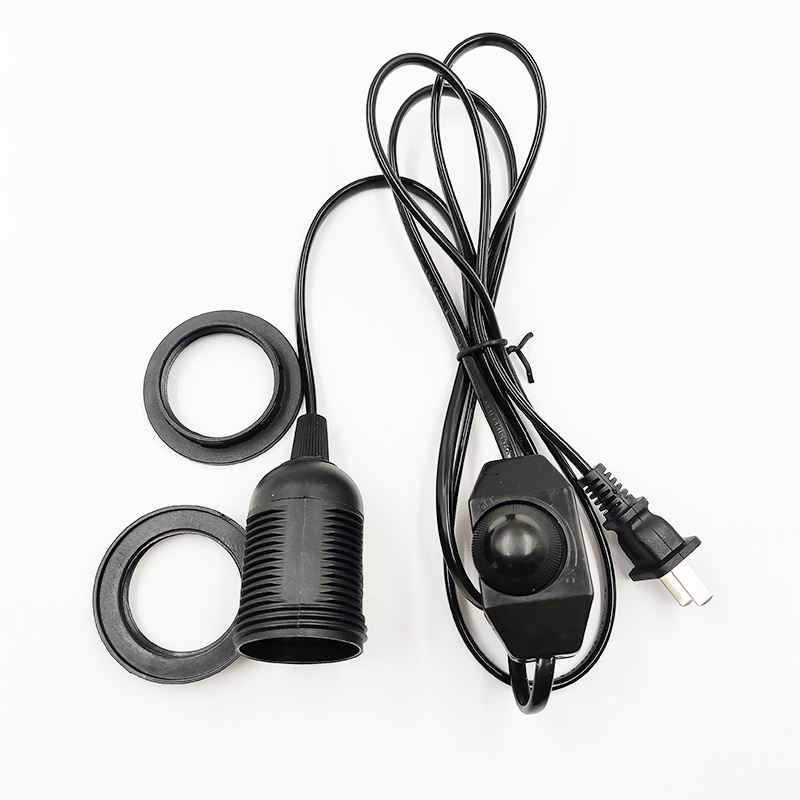 110V 220V 301 Dimmer Dimbare Schakelaar E26 dubbele ring Elektrische draad plug Schakelaar En Draad voor LED licht