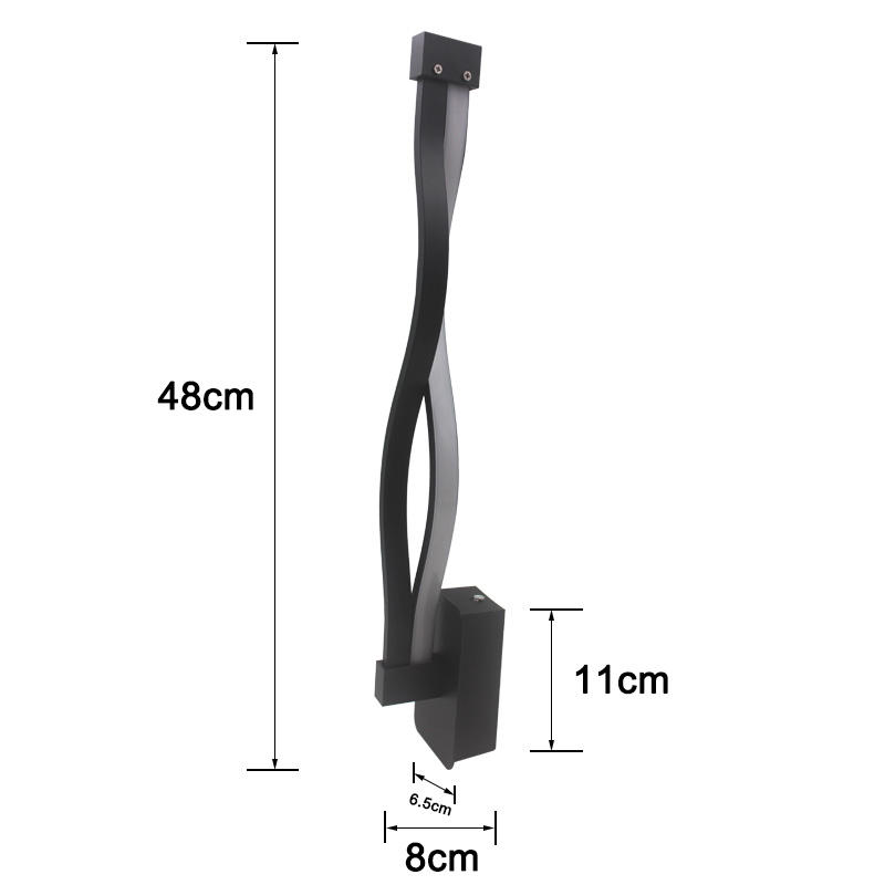 24W 2.4G traploos dimmen traploos afgestelde wandlampen met afstandsbediening traplamp gangverlichting binnen wandlamp