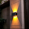 6LED Solar Wandlamp Outdoor Waterdichte LED Wandlampen voor Binnenplaats Straat Landschap Tuin Decor Lamp Solar Outdoor Wandlamp