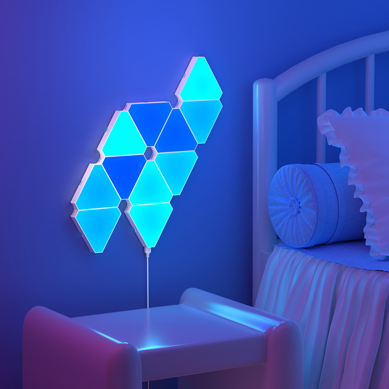 RGB Gaming Sfeer Licht Pickup Geluidsgestuurd Honingraat Quantum Tafel Kamer Decoratie Achtergrond Wandlamp USB APP WIFI