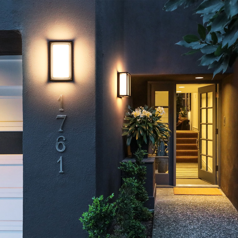 Acryl Moderne Minimalistische LED Wandlamp Waterdicht IP65 9W Indoor Outdoor LED Wandlamp voor Tuin Straatverlichting Abstract
