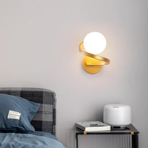Klassieke Lampen Kristal Slaapkamer Nachtkastje Mount Binnenverlichting Binnen Decoratief Goud Zwart Metaal Moderne Led Glazen Wandkandelaar