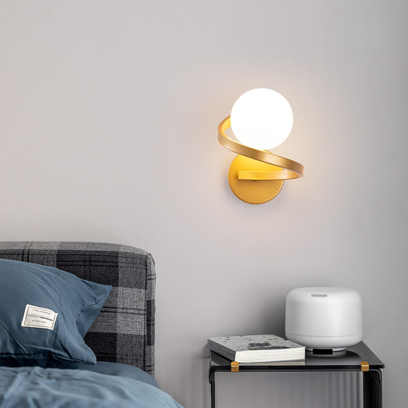 Klassieke Lampen Kristal Slaapkamer Nachtkastje Mount Binnenverlichting Binnen Decoratief Goud Zwart Metaal Moderne Led Glazen Wandkandelaar