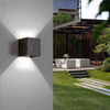 Vierkante led-wandlampen buiten gangpad dimbare veelkleurige up-down lamp met bewegingssensor voor muur KTV-bar slaapkamer