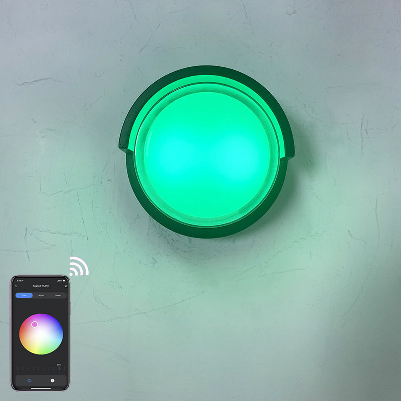 Wandleuchte Hagood 2023 Tuya APP Hoge Kwaliteit Outdoor blaker Wifi Waterdichte Wandlamp Kleur Veranderende door smart app lamp