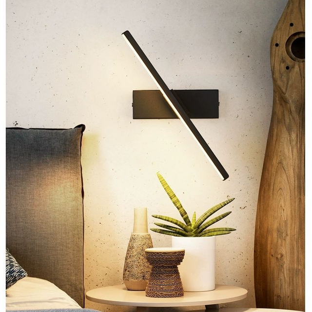 Moderne LED Wandlampen 330 Draaibare 6W AC85V-265V Wandkandelaar zwart Lamp Gangpad indoor decoratie Verlichting