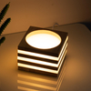LED Maan Tafellamp Houten Tafel Bal Licht Dimbare Linnen Bal Rotan Lampenkap USB Slaapkamer Nachtkastje Nachtlampje Home Decor