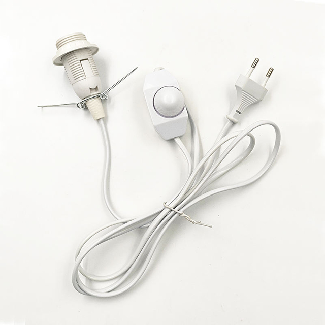 E14 base socket europese hanglamp houder met aan uit schakelaar eu plug vintage draad extension E27 naar 2 3 pin us au plug