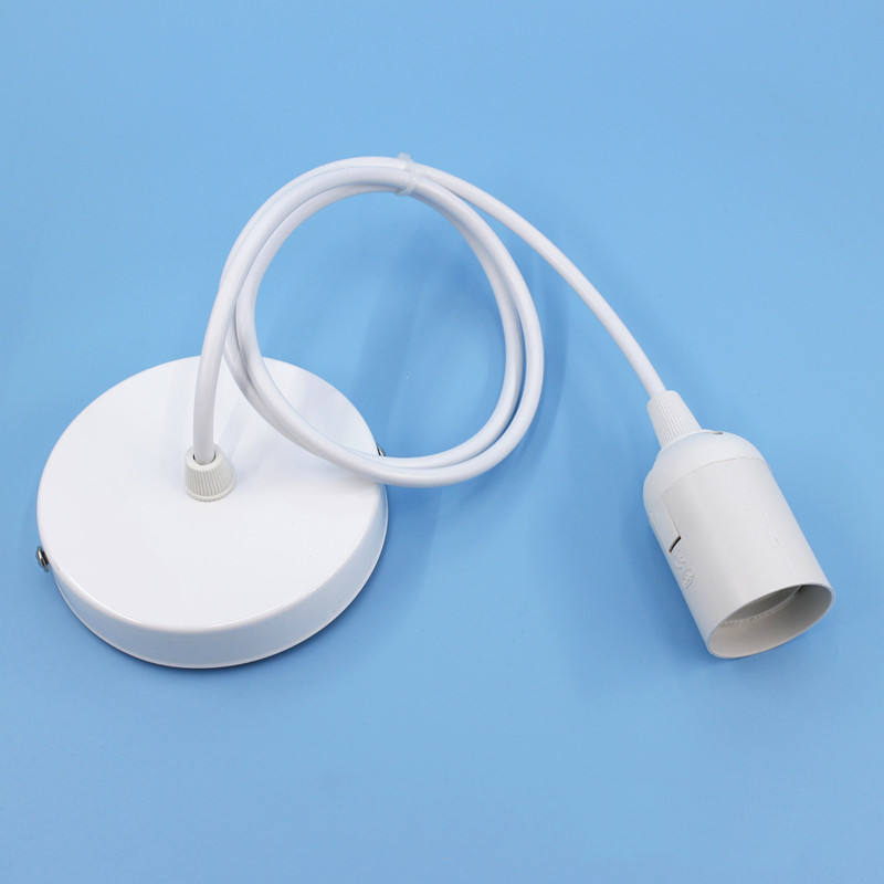 Lamphouder Snoer E27 Lampvoet Hanglamp Stof Metaal Aangepast PVC Schakelaar Stijl Kabel Stekker Kunststof Dimmer Schroef ZHE