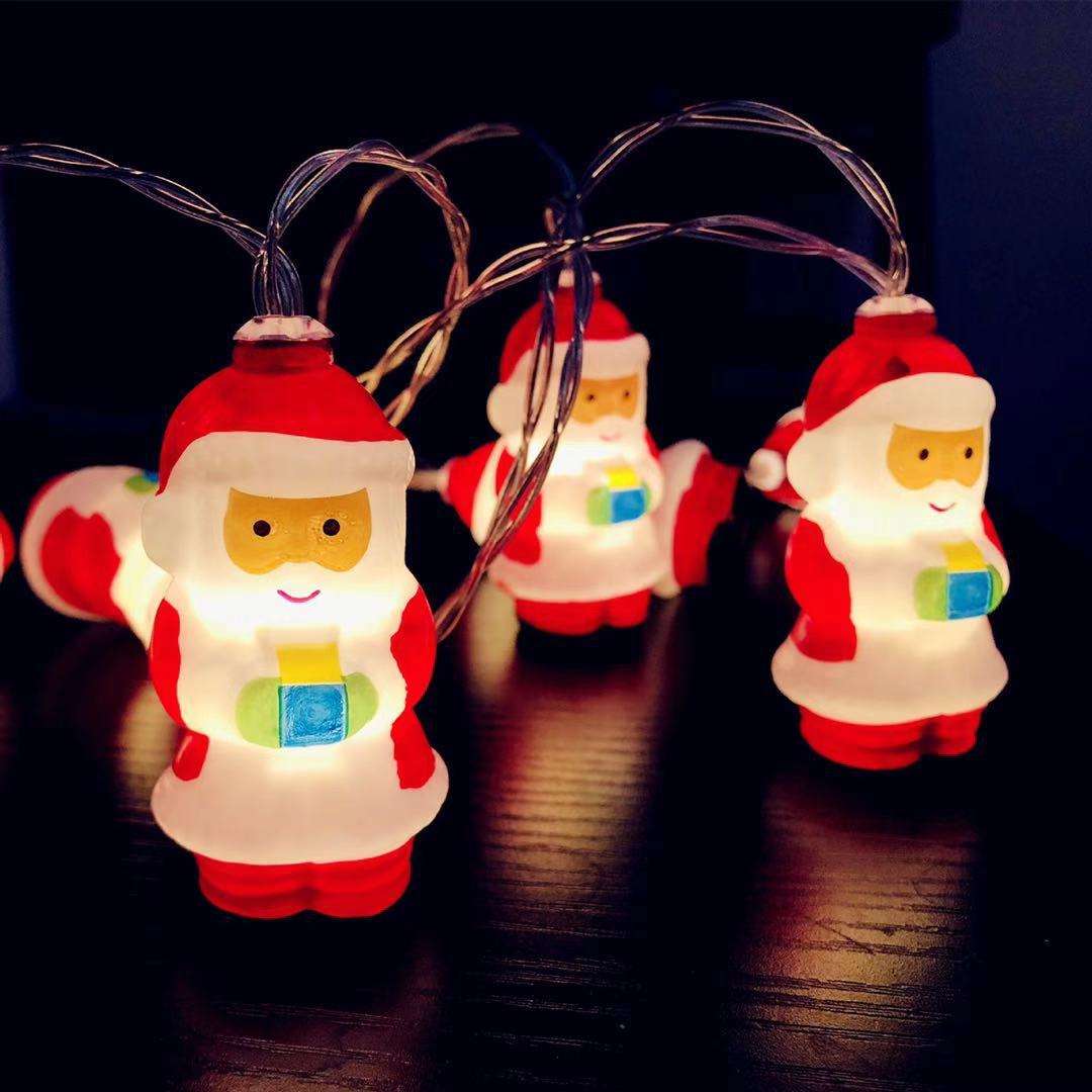 LED Kerstversiering Licht Nieuwjaar Room Decor Garland Holiday Ornaments Outdoor Garden Decor String Lamp Santa Claus Lights