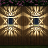 Solar wall wash lamp Zonne-buitenverlichting zonne-buiten wandlampen Tuin Decoratief Gazon Licht Waterdicht Binnenplaats Pad Landschap Zonne-tuin Gazon Licht China fabriek