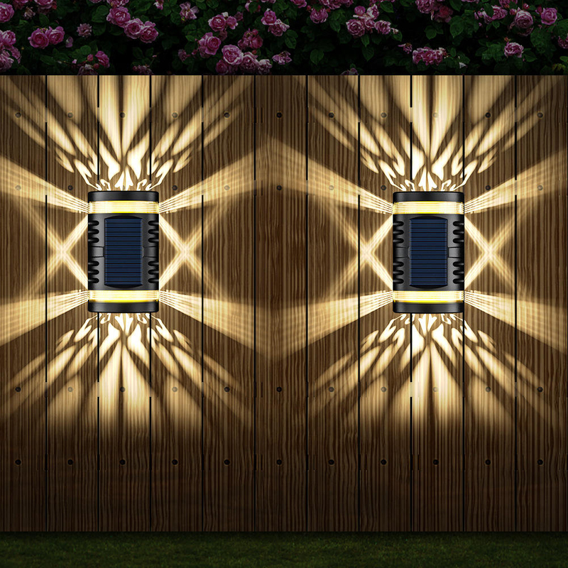 Solar wall wash lamp Zonne-buitenverlichting zonne-buiten wandlampen Tuin Decoratief Gazon Licht Waterdicht Binnenplaats Pad Landschap Zonne-tuin Gazon Licht China fabriek