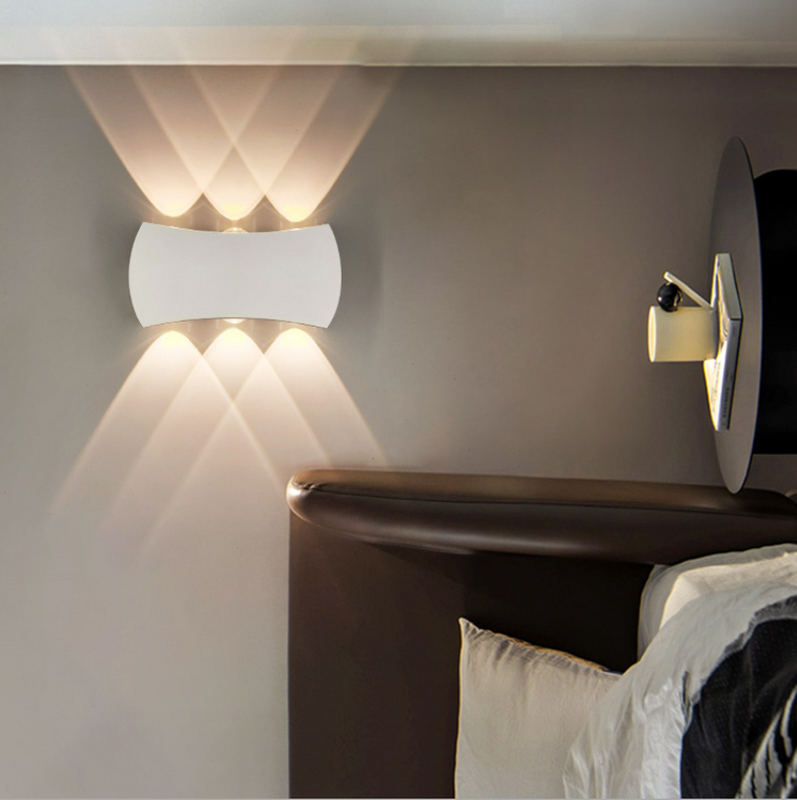 4W 6W 8W Moderne Minimalistische Indoor Outdoor Hotel Gangpad Gang Deur Trap Veranda Maanvorm LED Wandlamp