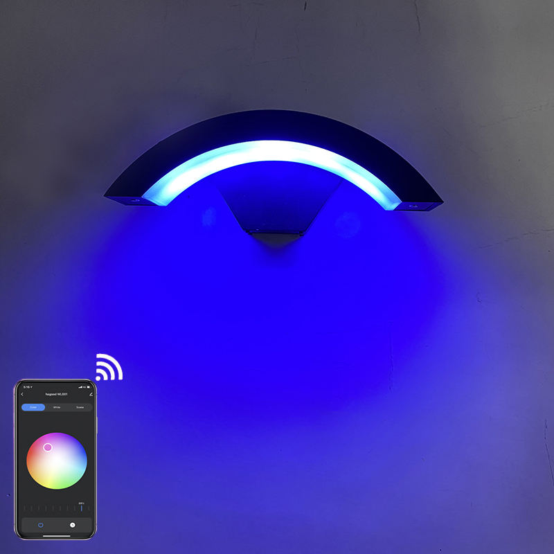 Nieuwste Tuya 9W/12W Wandlamp Licht App Controle Smart Outdoor Verlichting Acryl Wandmontage Licht led Smart Wandlampen Blaker