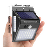 100 LED Solar Light Outdoor Solar Lamp PIR Bewegingssensor Wandlamp Waterdicht Zonne-energie Zonlicht voor Tuindecoratie